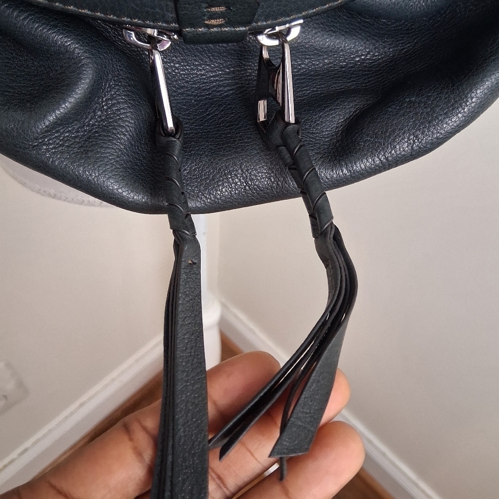 orYANY Cassie Olive Green Leather Hobo Bag - Picture 3 of 13